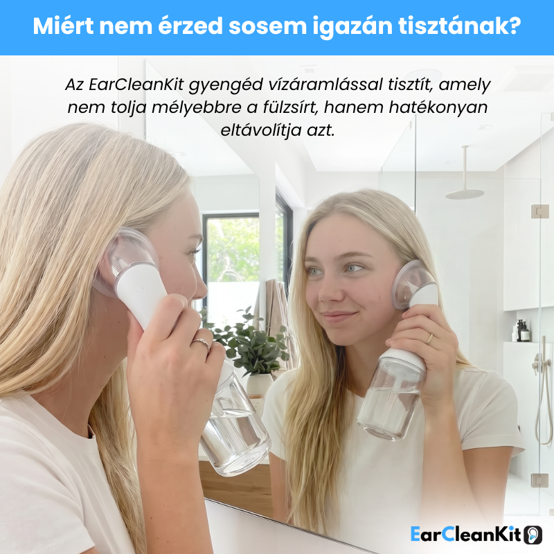 A biztonságos és alapos fültisztításhoz tervezett eszköz